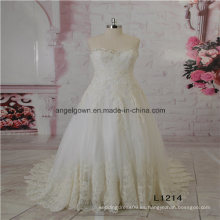 Un vestido de novia de encaje de línea del proveedor de China